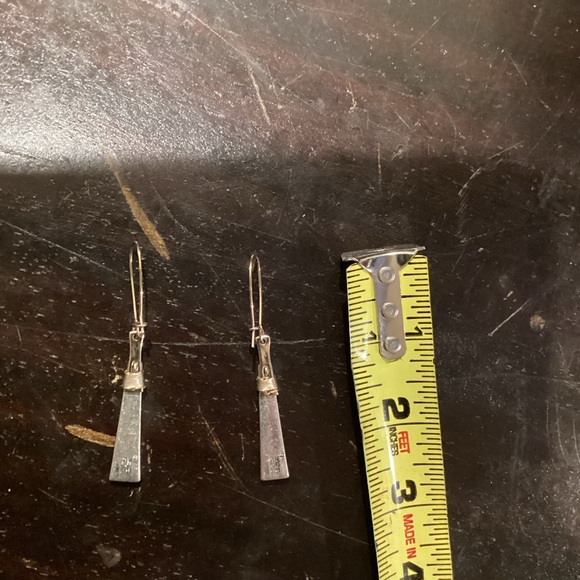 Dangly silver earrings - Picture 9 of 10